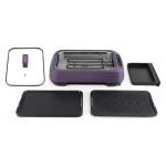 Daewoo S19 PRO 無煙燒烤爐（薰衣草紫）：雙重控煙、水冷過濾、可拆卸清洗